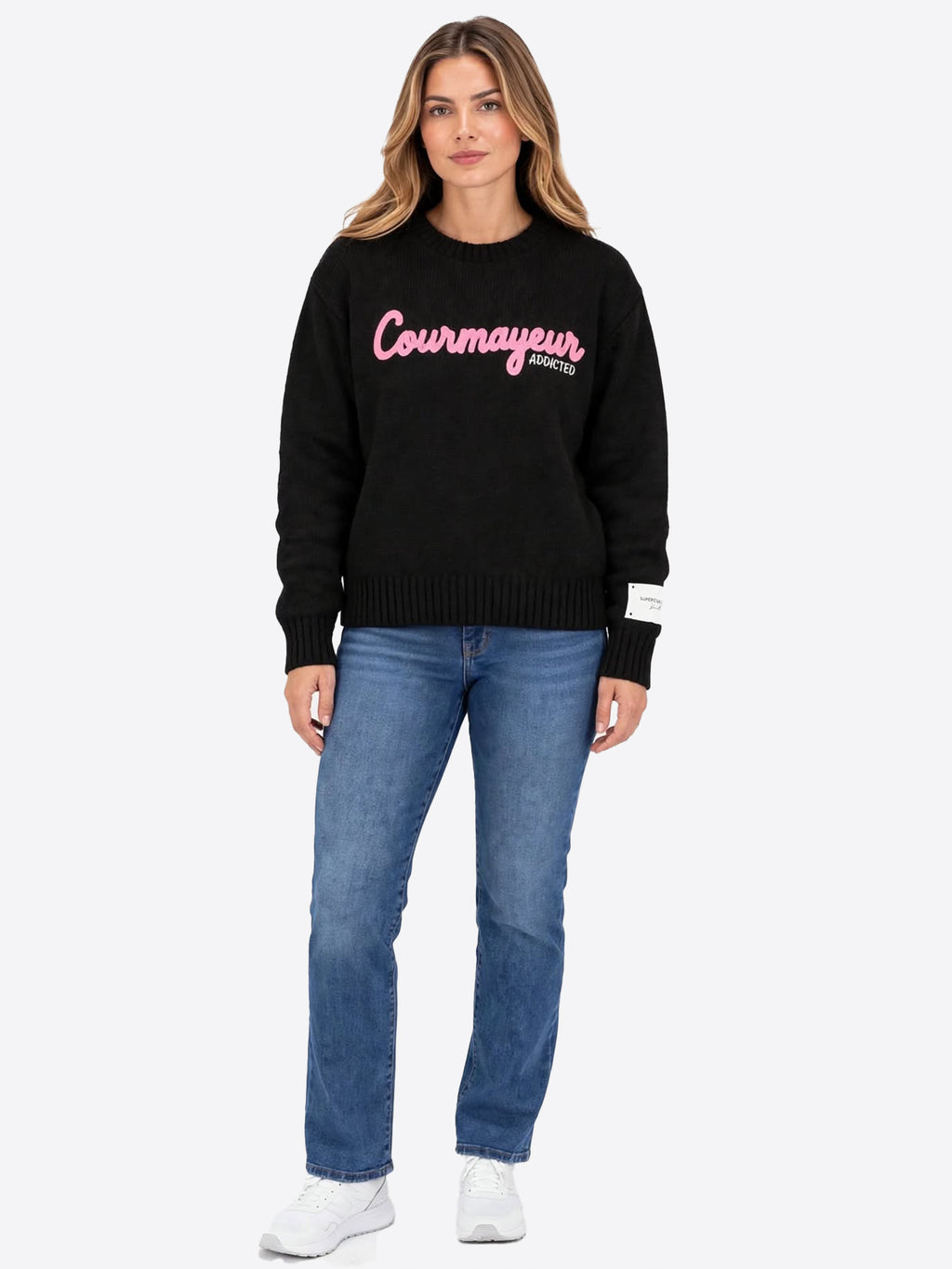 Maglione SUPERCULTURE da Donna - nero AK8029BLK