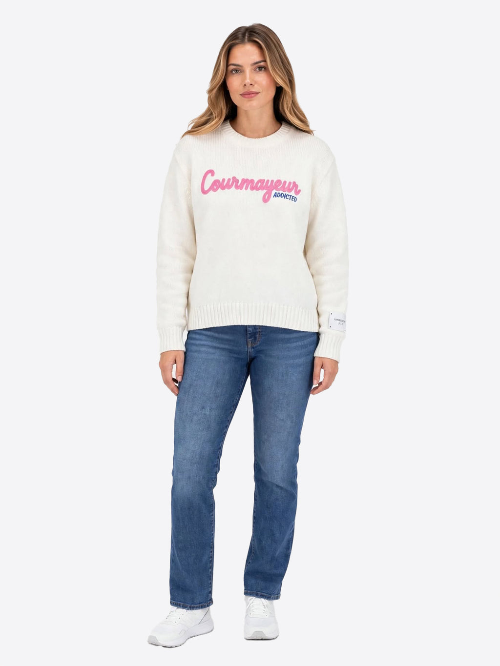 Maglione SUPERCULTURE da Donna - bianco AK8029WHT