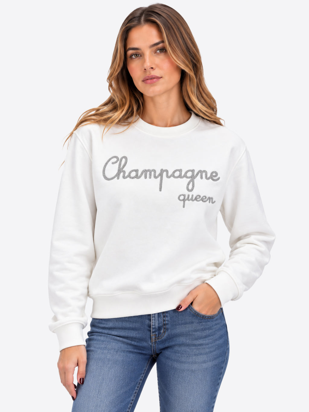 Felpa SUPERCULTURE da Donna - bianco AW3151WHT