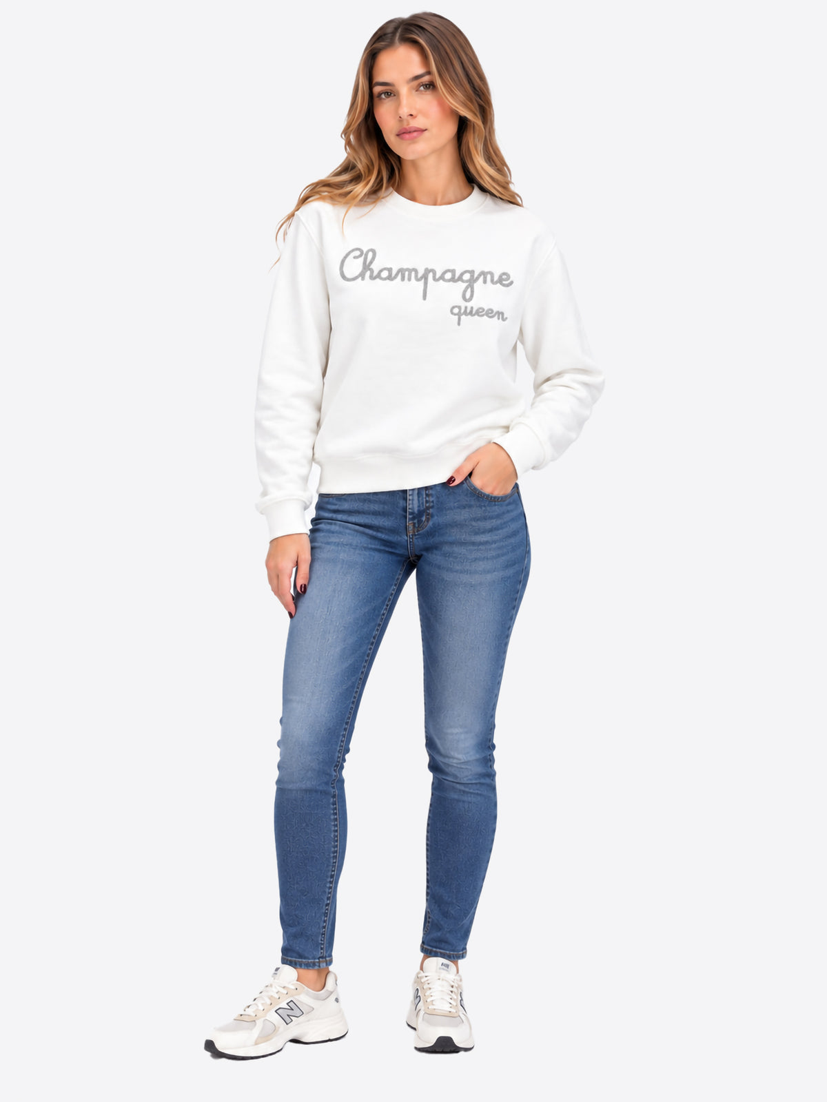 Felpa SUPERCULTURE da Donna - bianco AW3151WHT