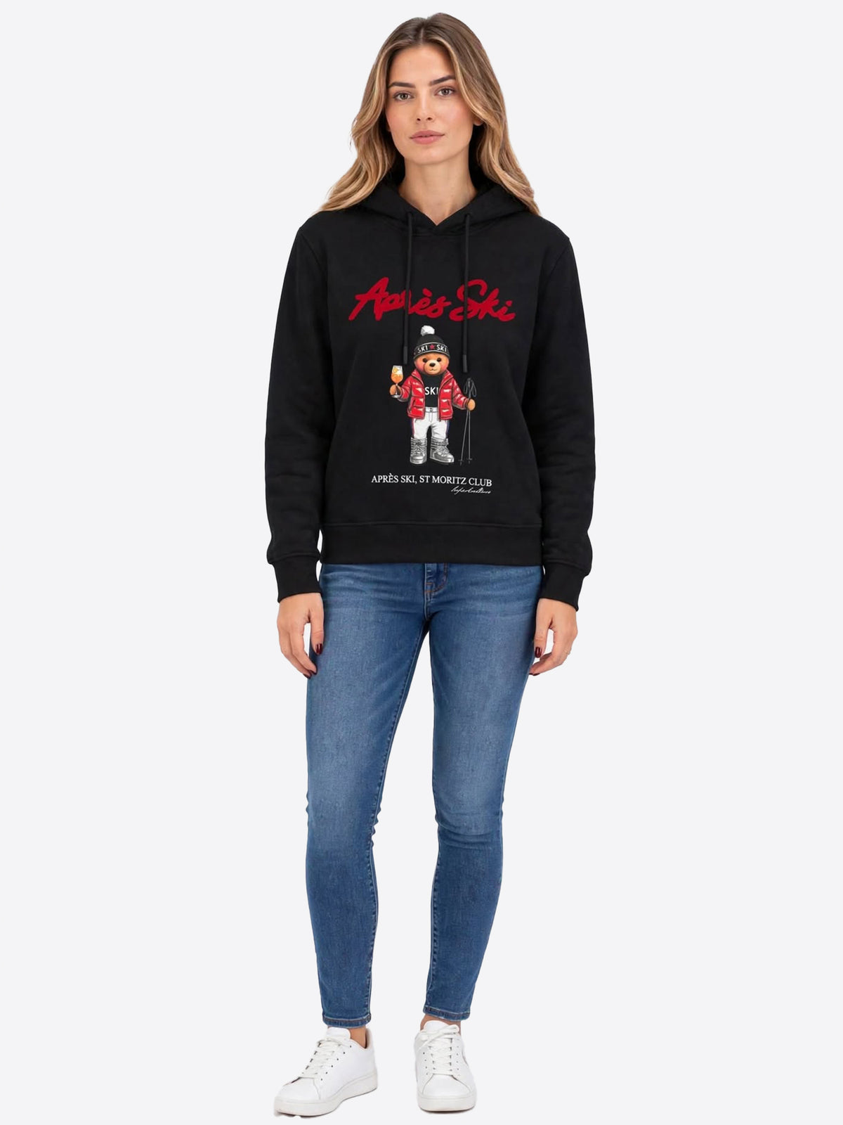 Felpa SUPERCULTURE da Donna - nero AW3211BLK