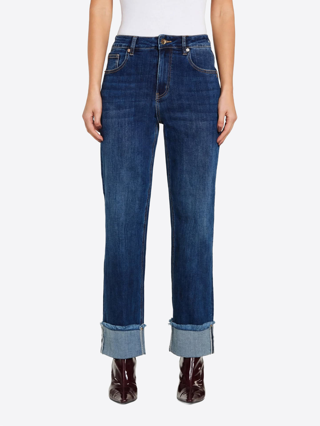 Pantalone Jeans TAKE TWO da Donna - blu DT03207MEDIOSCURO