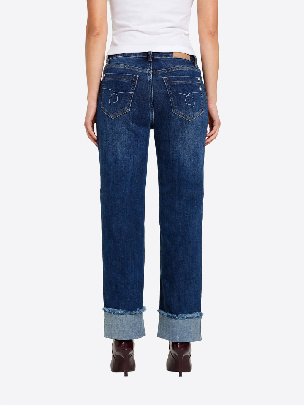 Pantalone Jeans TAKE TWO da Donna - blu DT03207MEDIOSCURO