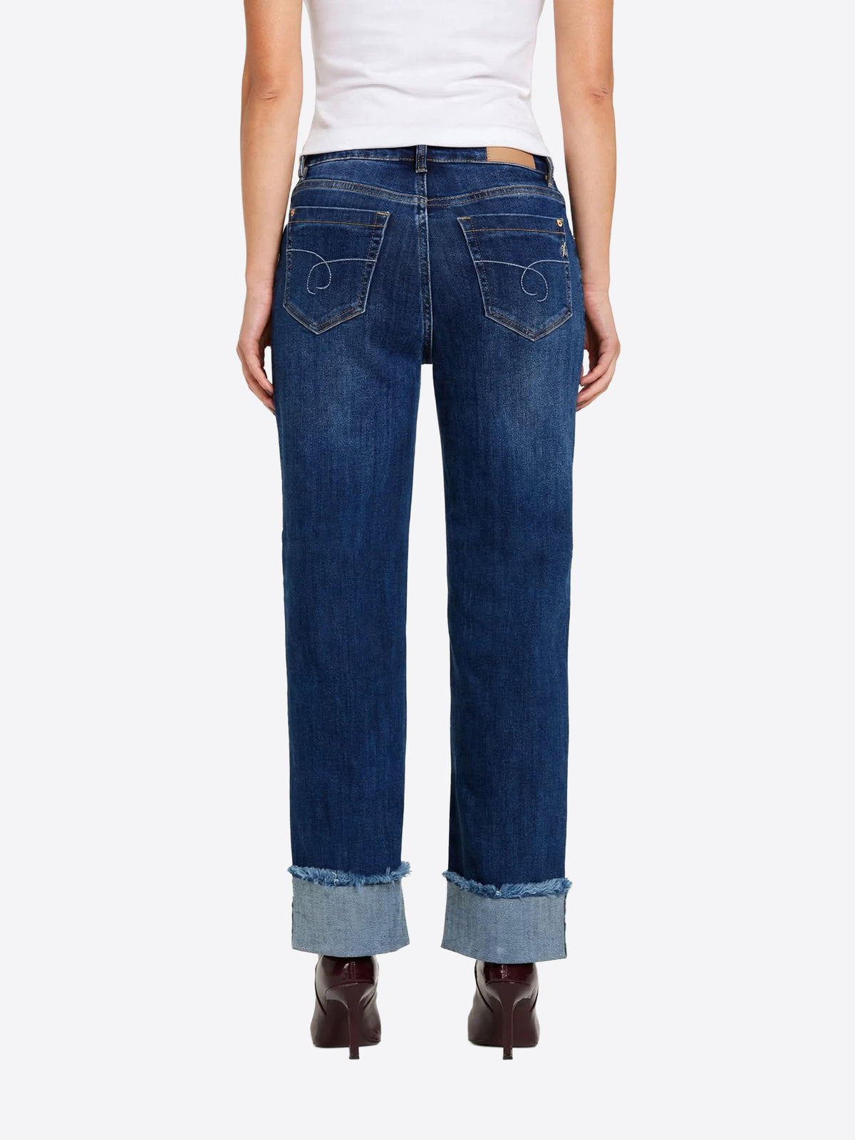 Pantalone Jeans TAKE TWO da Donna - blu DT03207MEDIOSCURO