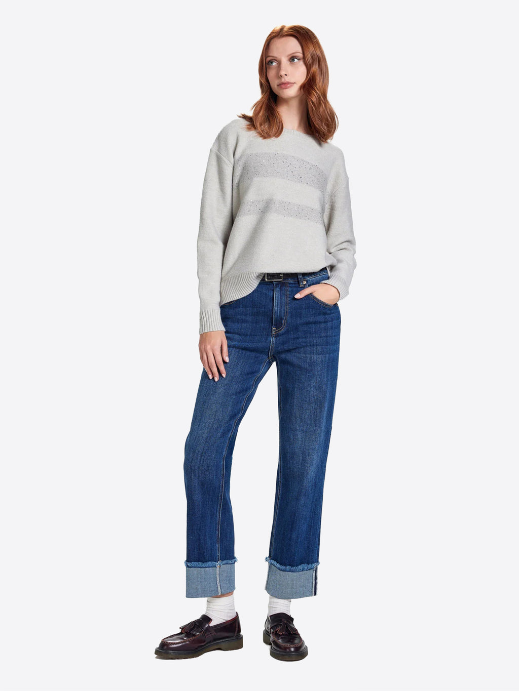 Pantalone Jeans TAKE TWO da Donna - blu DT03207MEDIOSCURO