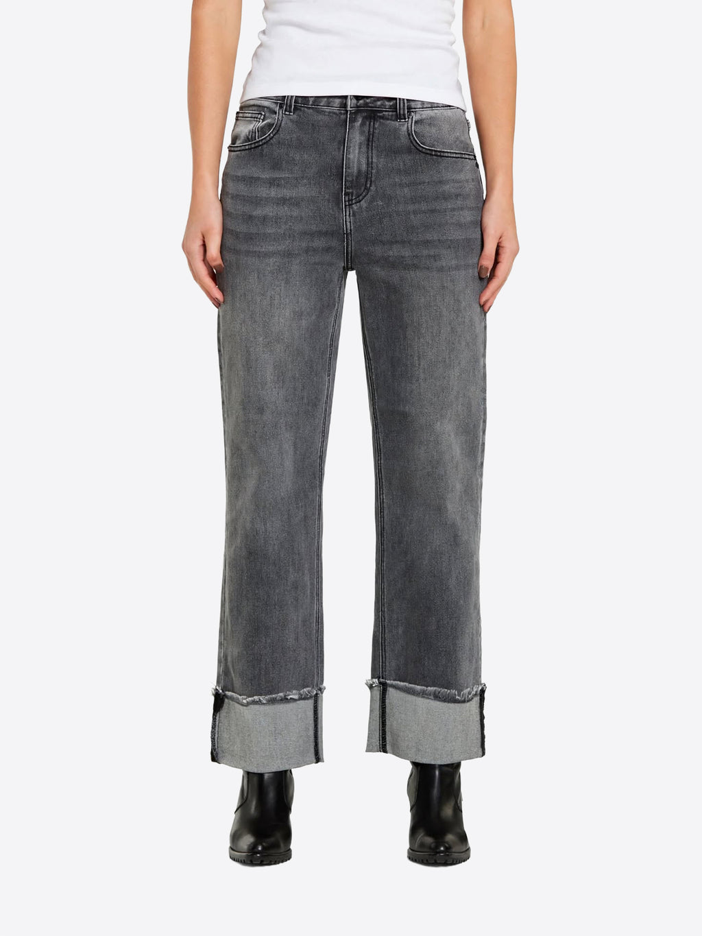 Pantalone Jeans TAKE TWO da Donna - nero DT03209GREY