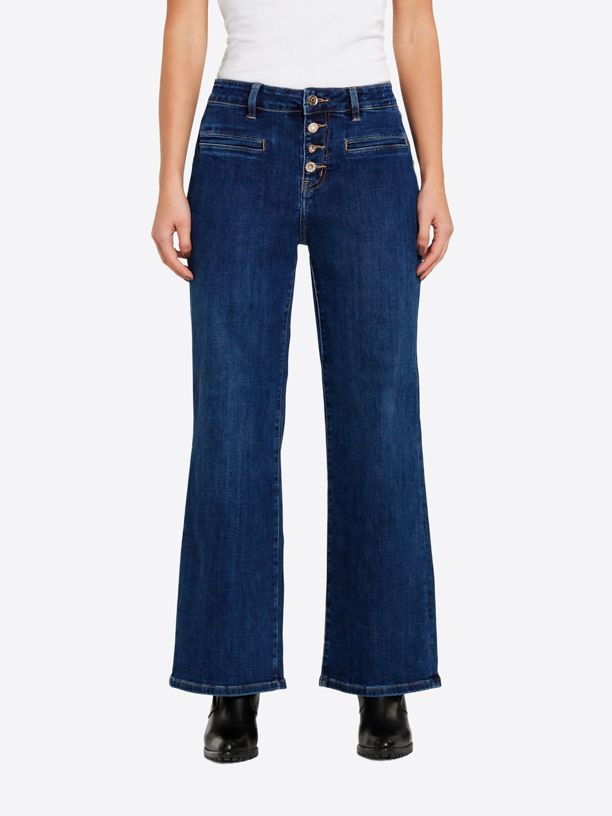 Pantalone Jeans TAKE TWO da Donna - blu DT03223MEDIOSCURO