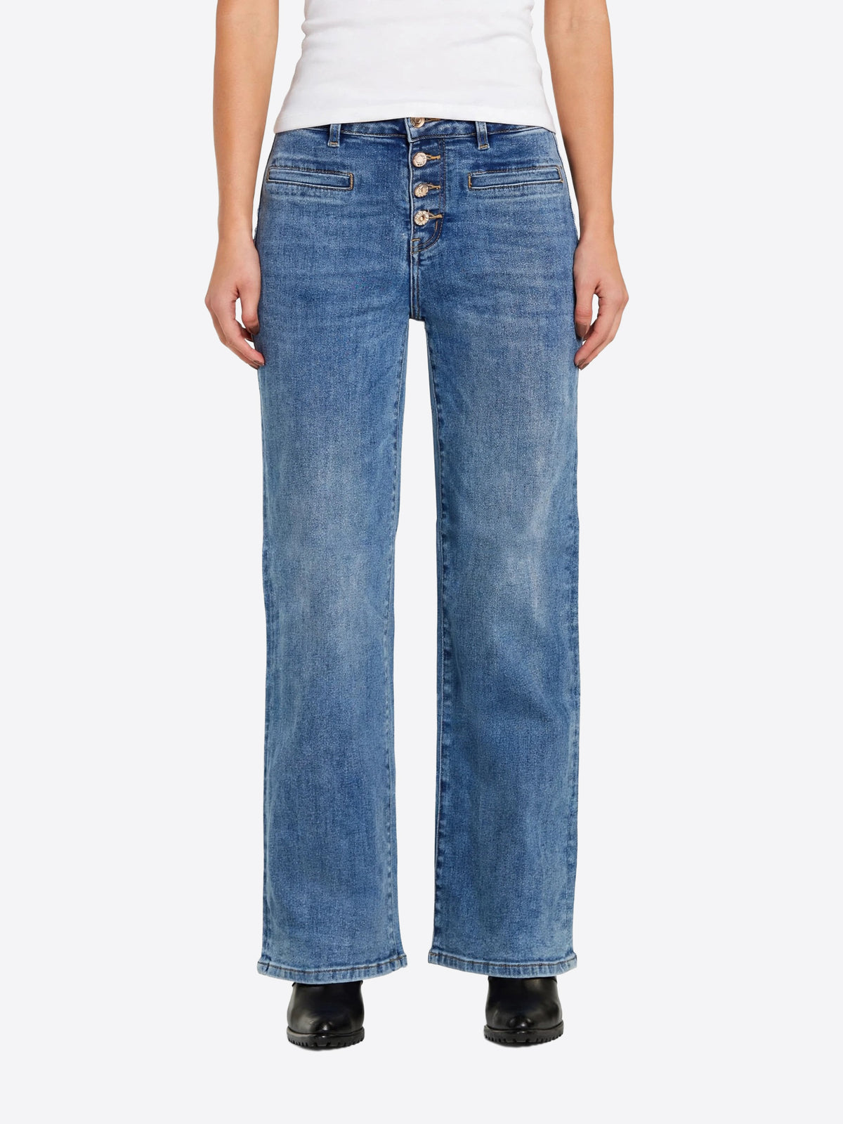Pantalone Jeans TAKE TWO da Donna - blu DT03227MEDIOCHIARO