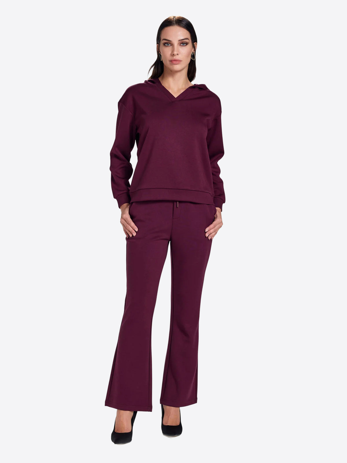 Pantalone Tuta TAKE TWO da Donna - rosso DT03577BORDEAUX