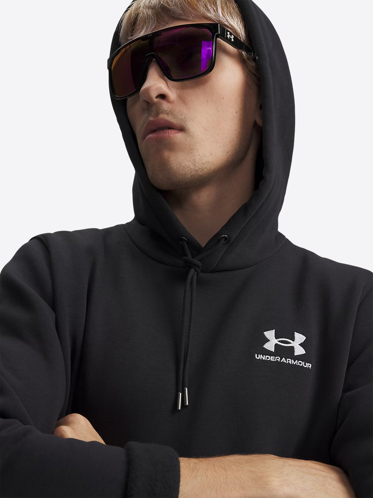 Felpa Cappuccio UNDER ARMOR da Uomo - nero 1373880001 NERO