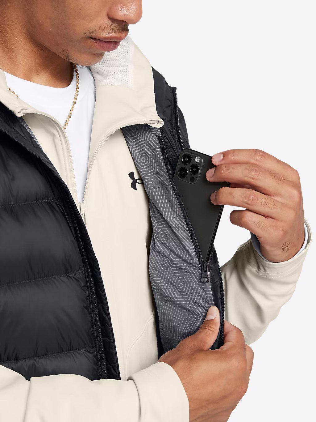 Piumino Smanicato UNDER ARMOR da Uomo - nero 1385838001 NERO