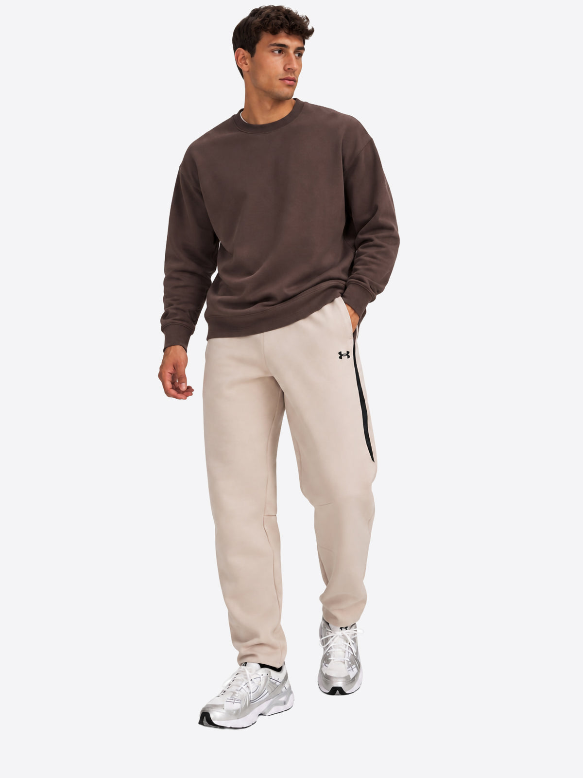 Pantalone Tuta UNDER ARMOR da Uomo - beige 6013427200 BEIGE