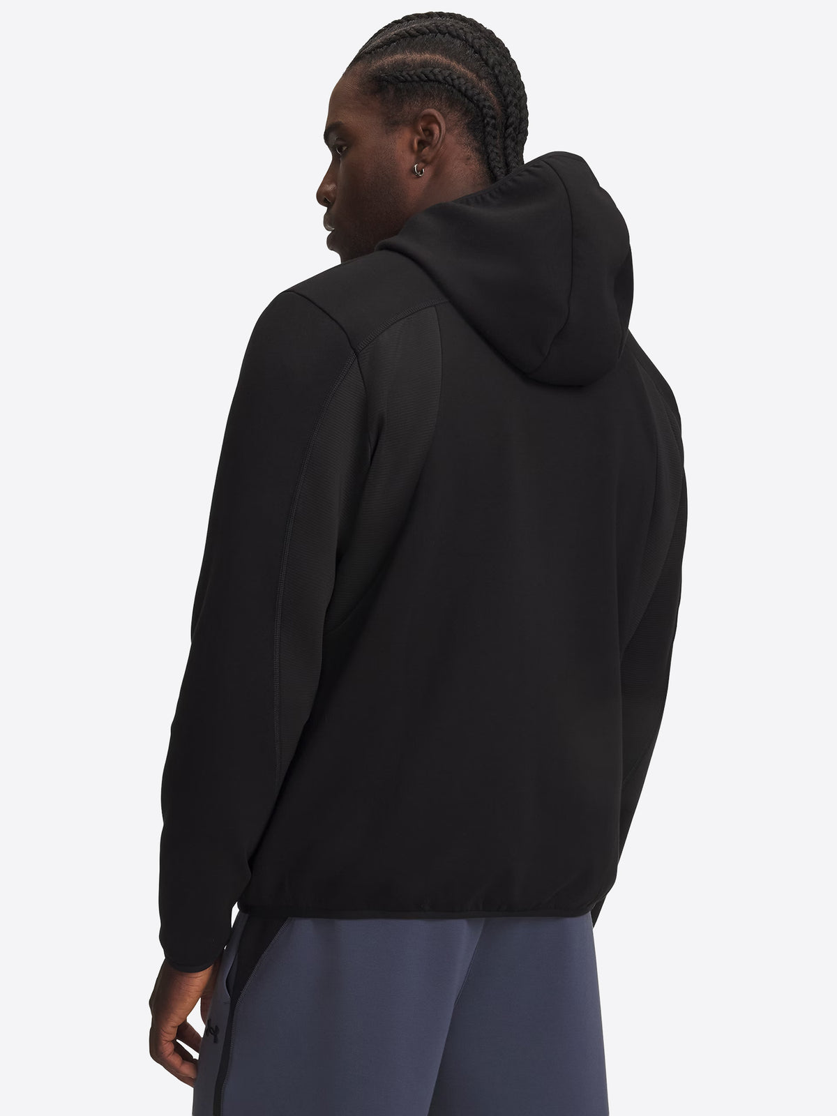 Felpa full zip cappuccio UNDER ARMOR da Uomo - nero 6013433008 NERO