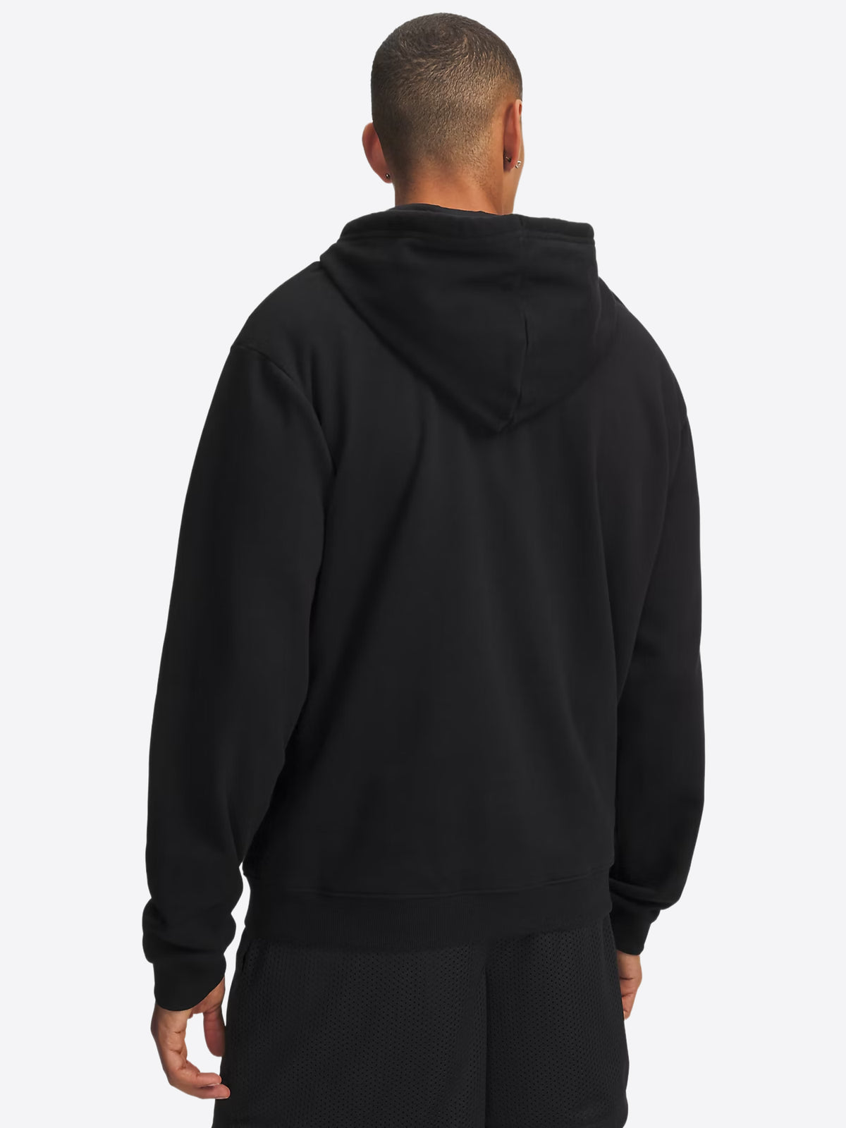 Felpa full zip cappuccio UNDER ARMOR da Uomo - nero 6013451008 NERO