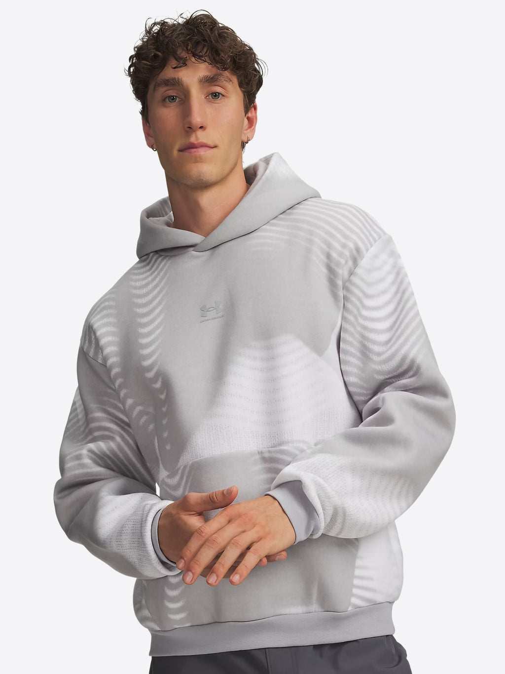 Felpa Cappuccio UNDER ARMOR da Uomo - bianco 60166150011 BIANCOGRIGIO