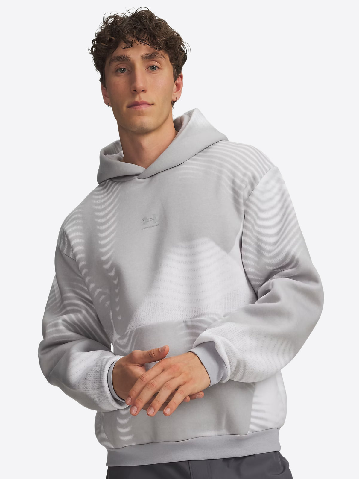 Felpa Cappuccio UNDER ARMOR da Uomo - bianco 60166150011 BIANCOGRIGIO