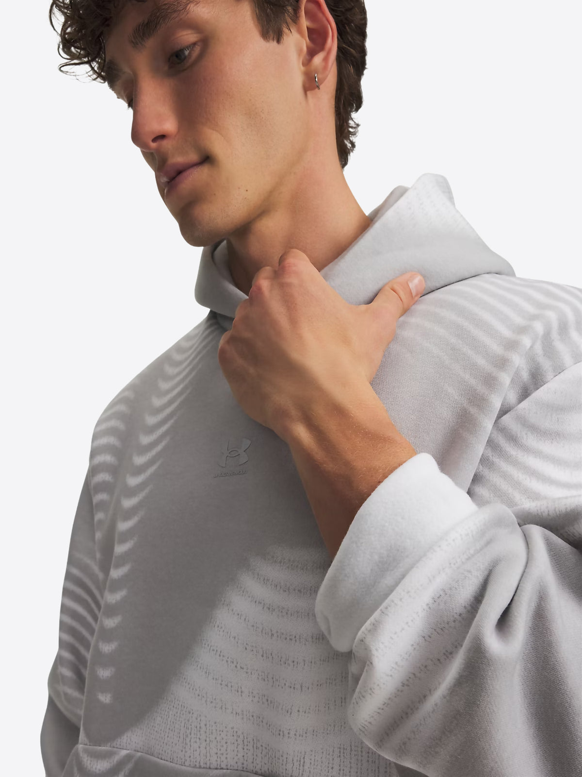 Felpa Cappuccio UNDER ARMOR da Uomo - bianco 60166150011 BIANCOGRIGIO