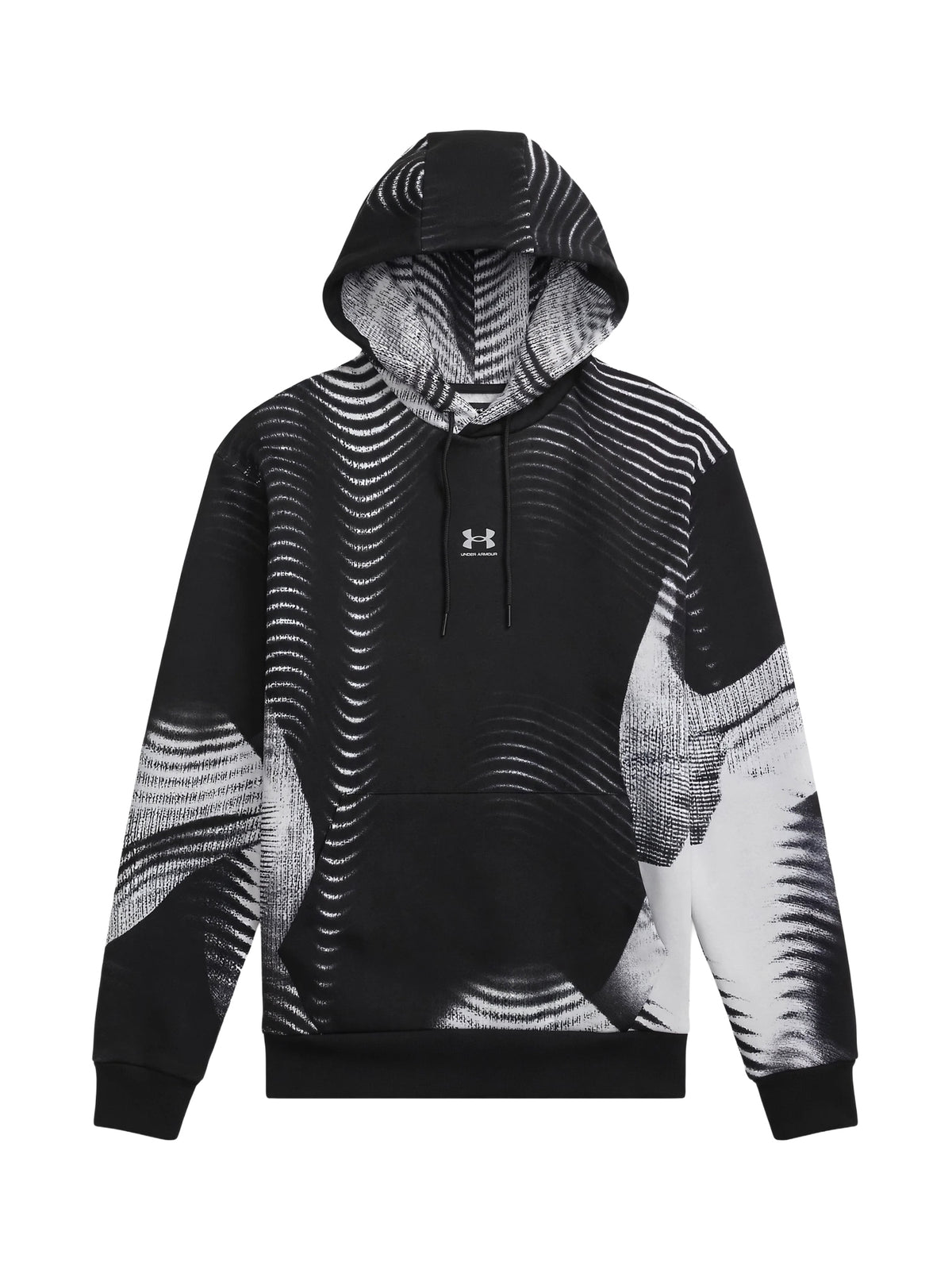 Felpa Cappuccio UNDER ARMOR da Uomo - nero 6016615008 NEROBIANCO