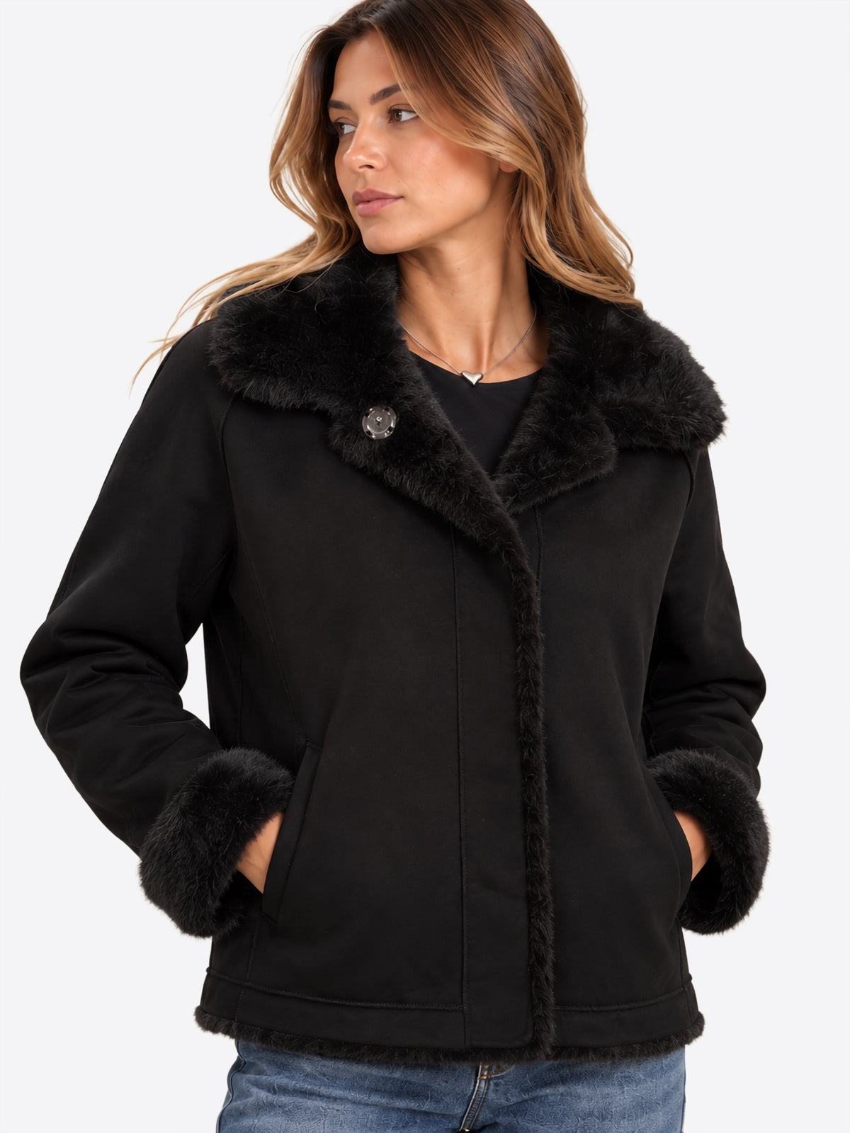 Pelliccia YES-ZEE da Donna - nero G021KI00801