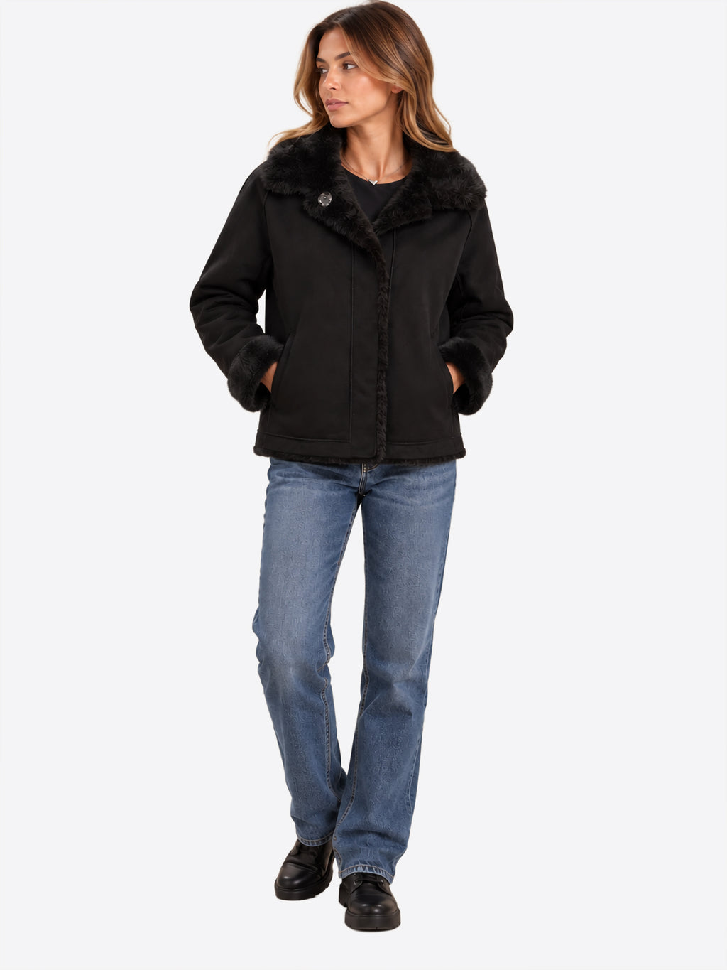 Pelliccia YES-ZEE da Donna - nero G021KI00801