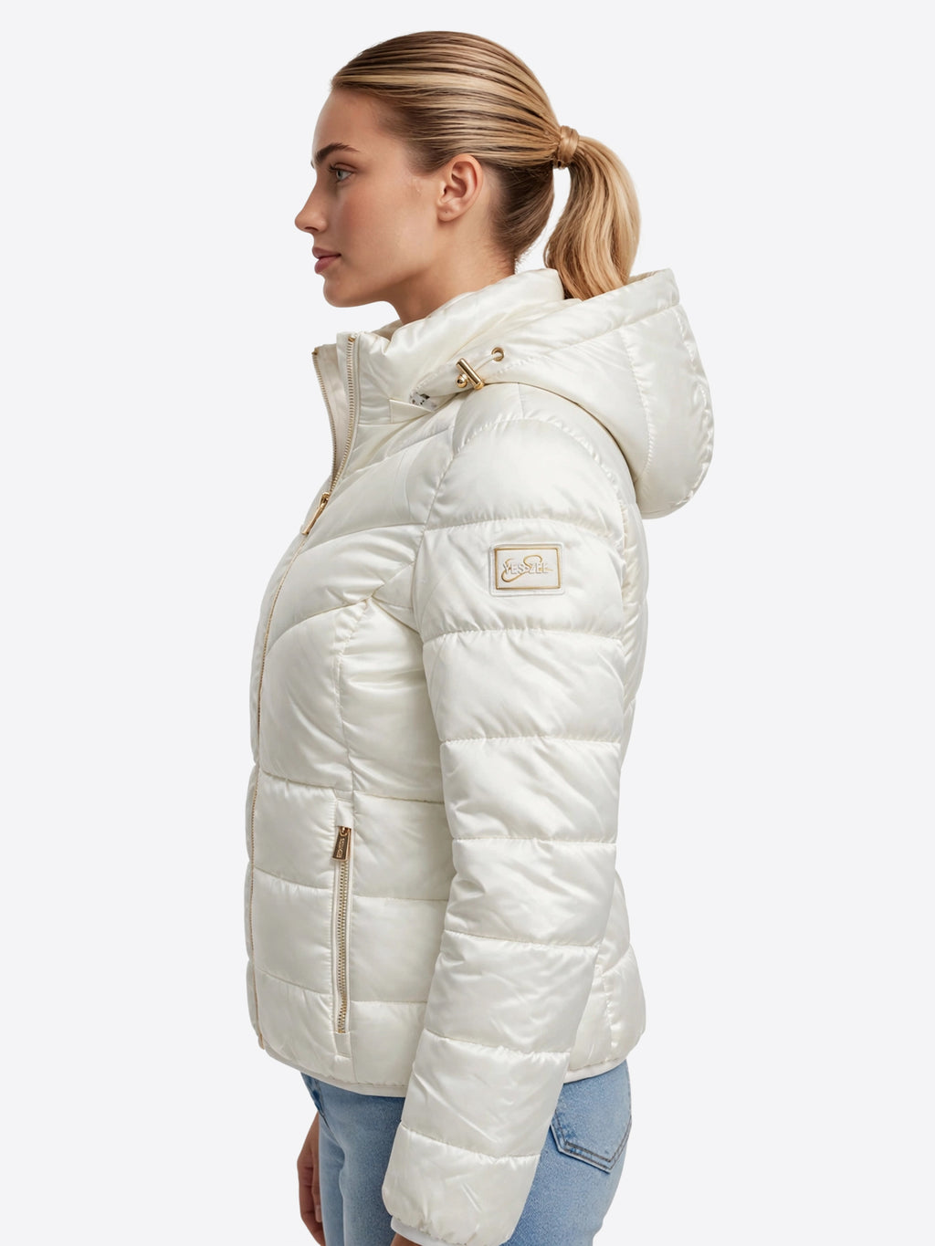 Piumino YES-ZEE da Donna - beige J007M500157