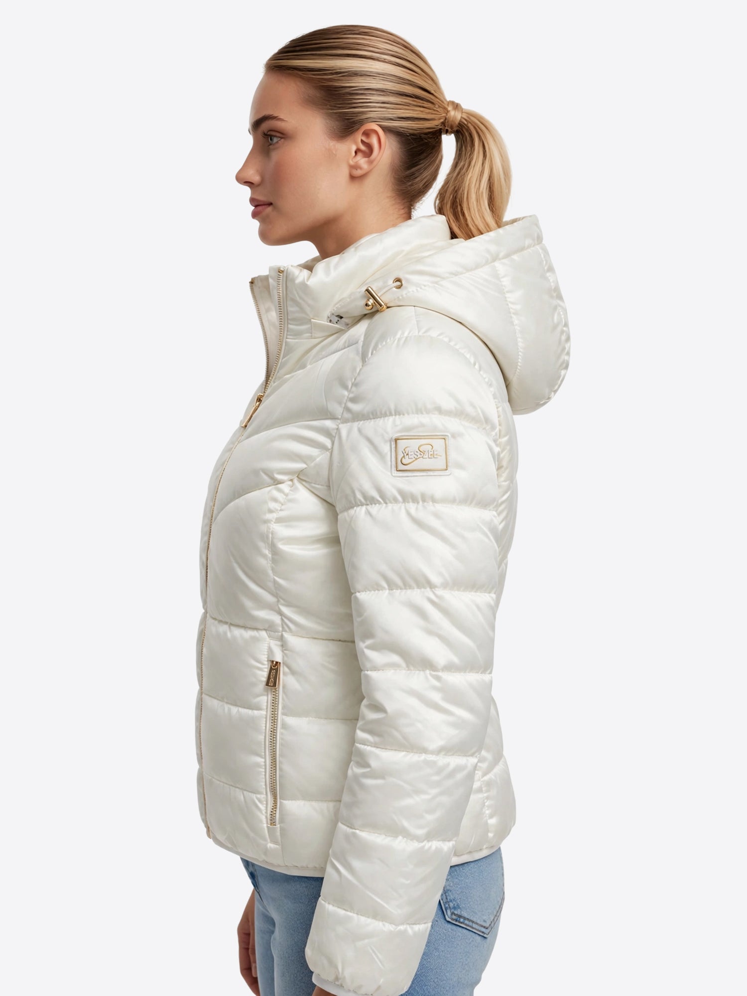 Piumino YES-ZEE da Donna - beige J007M500157