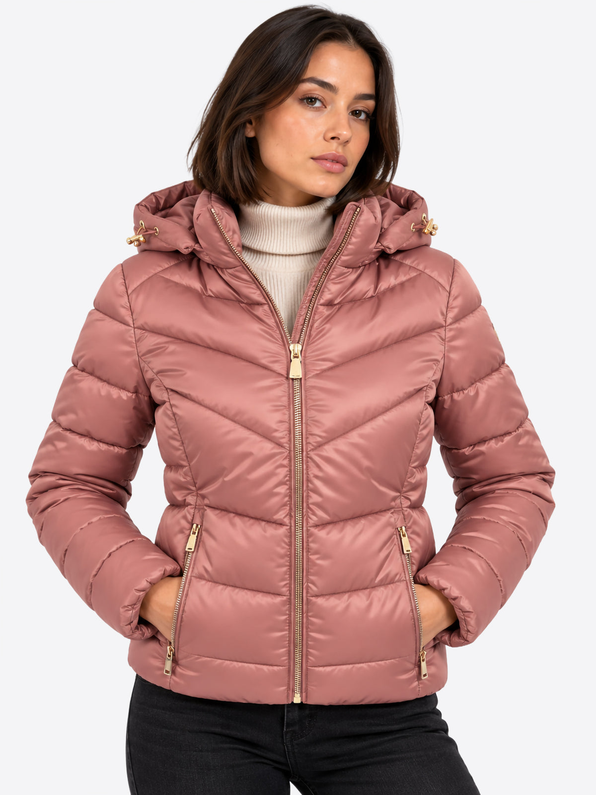 Piumino YES-ZEE da Donna - rosa J007M500406