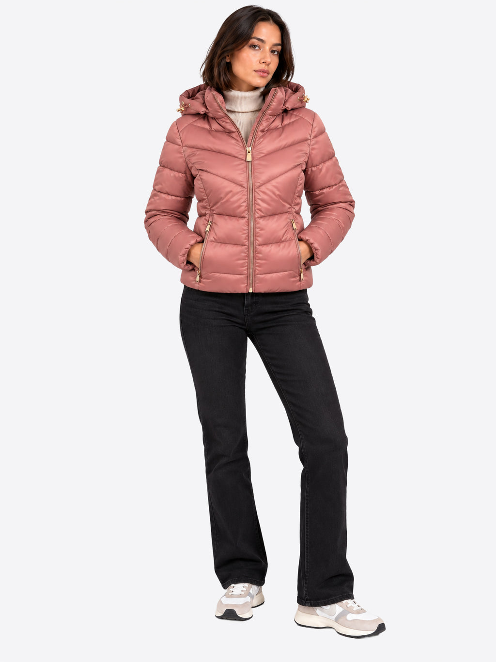 Piumino YES-ZEE da Donna - rosa J007M500406
