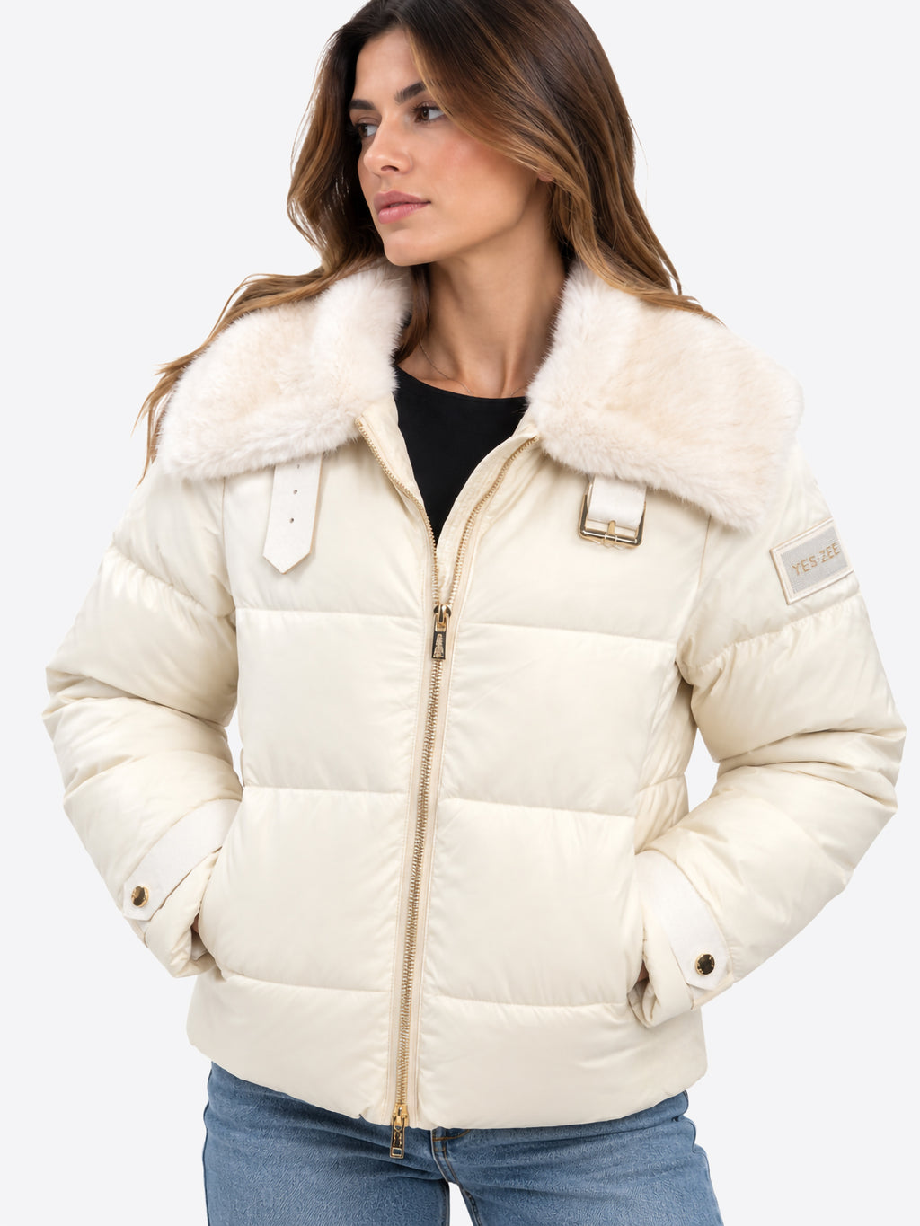 Giubbino YES-ZEE da Donna - beige J017L800157
