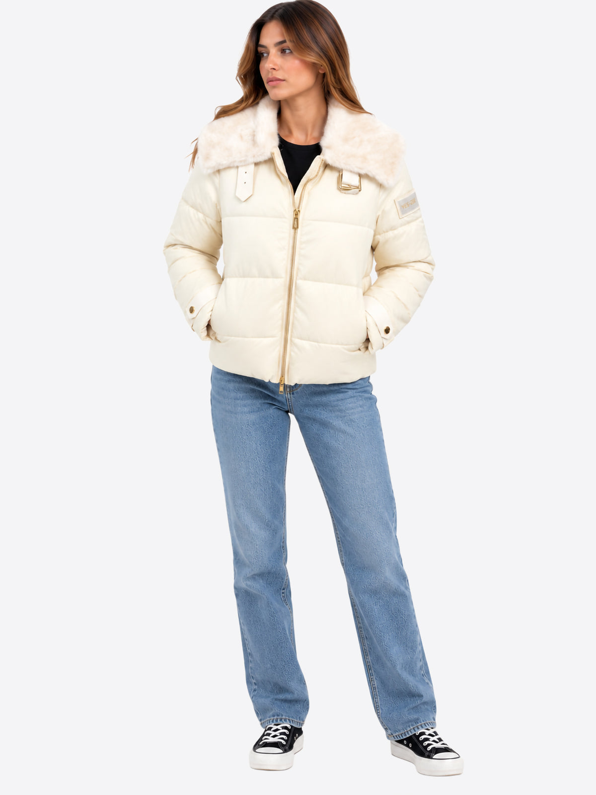 Giubbino YES-ZEE da Donna - beige J017L800157