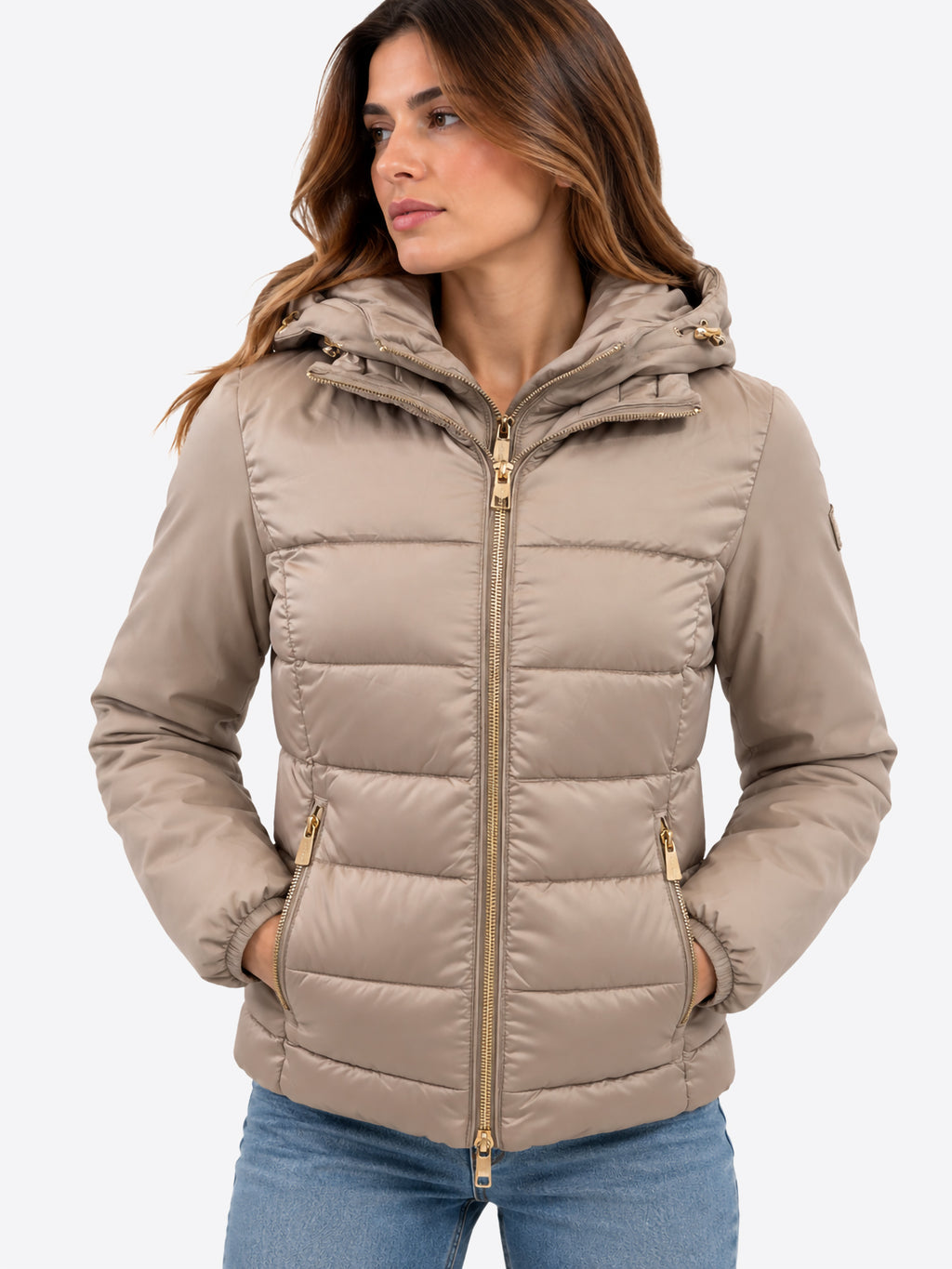 Piumino YES-ZEE da Donna - beige J045M500222
