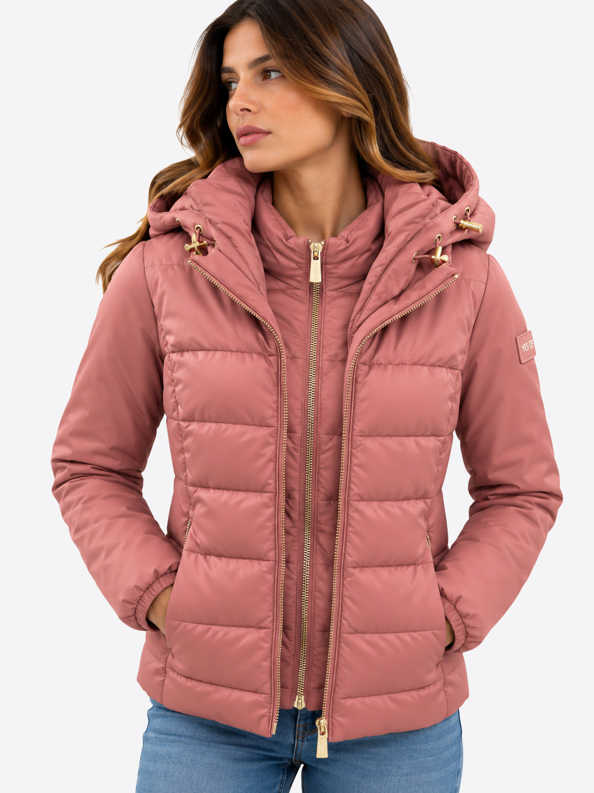 Piumino YES-ZEE da Donna - rosa J045M500406