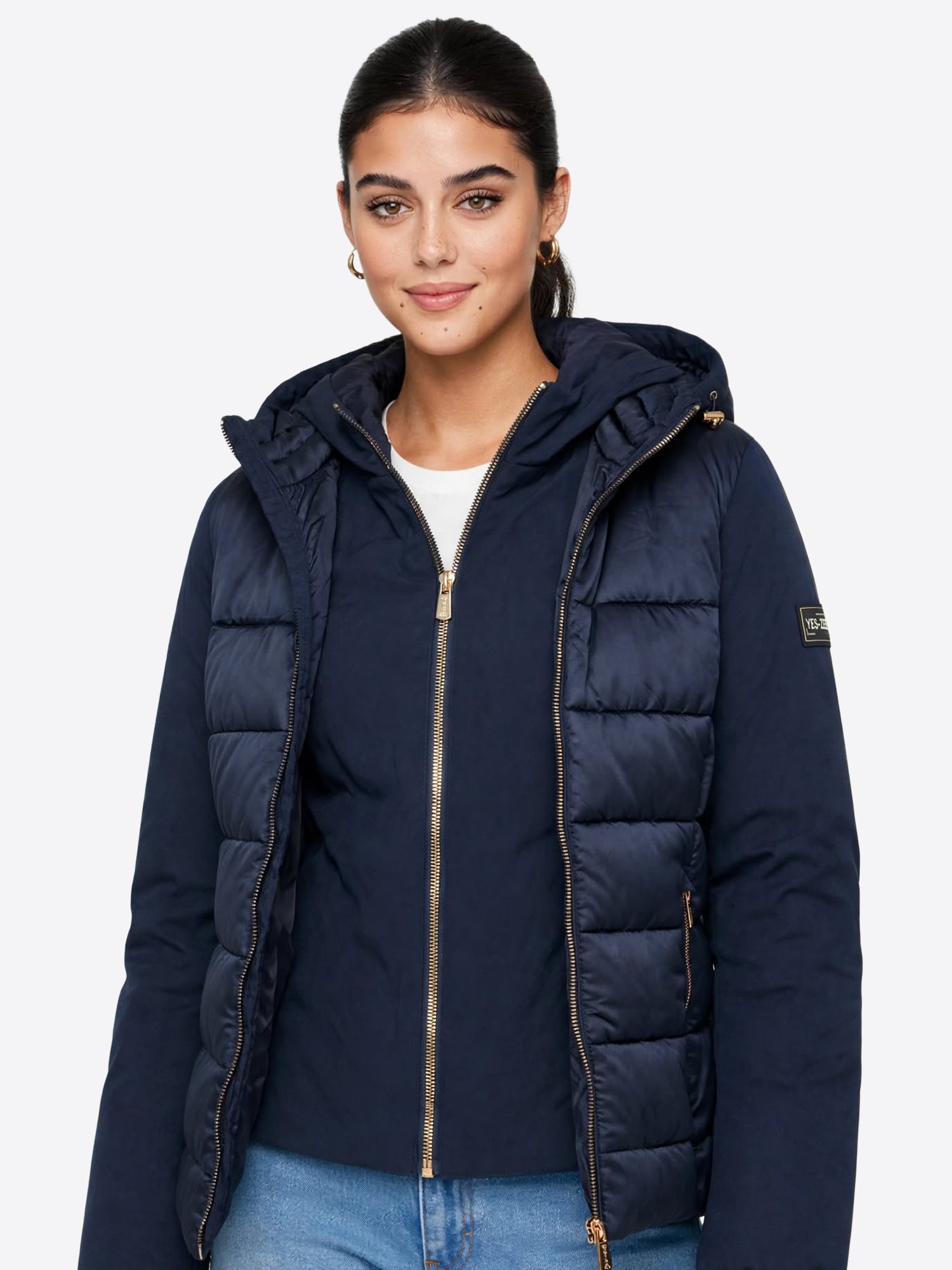 Piumino YES-ZEE da Donna - blu J045M500710