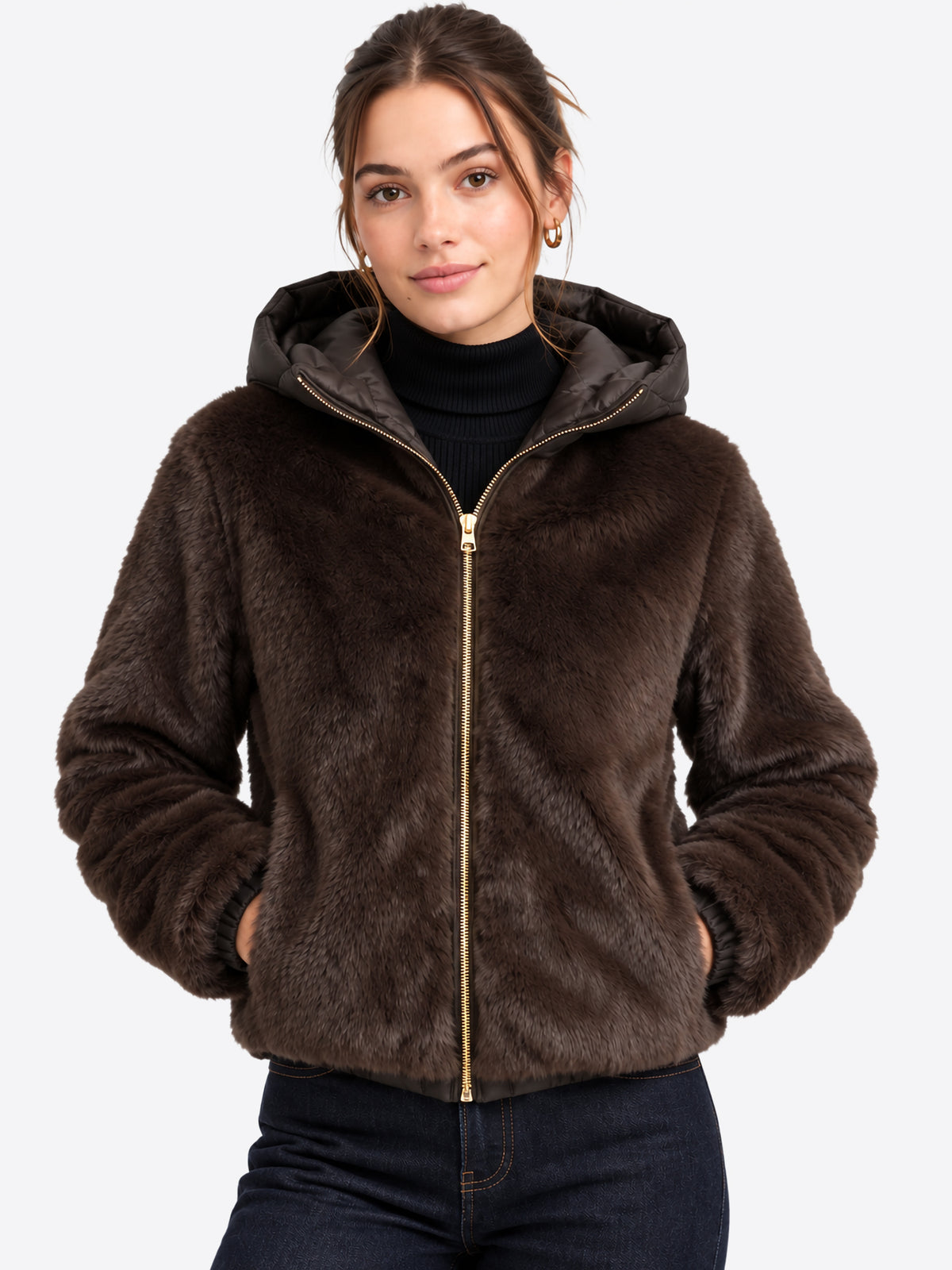 Pelliccia reversibile YES-ZEE da Donna - J048L900232