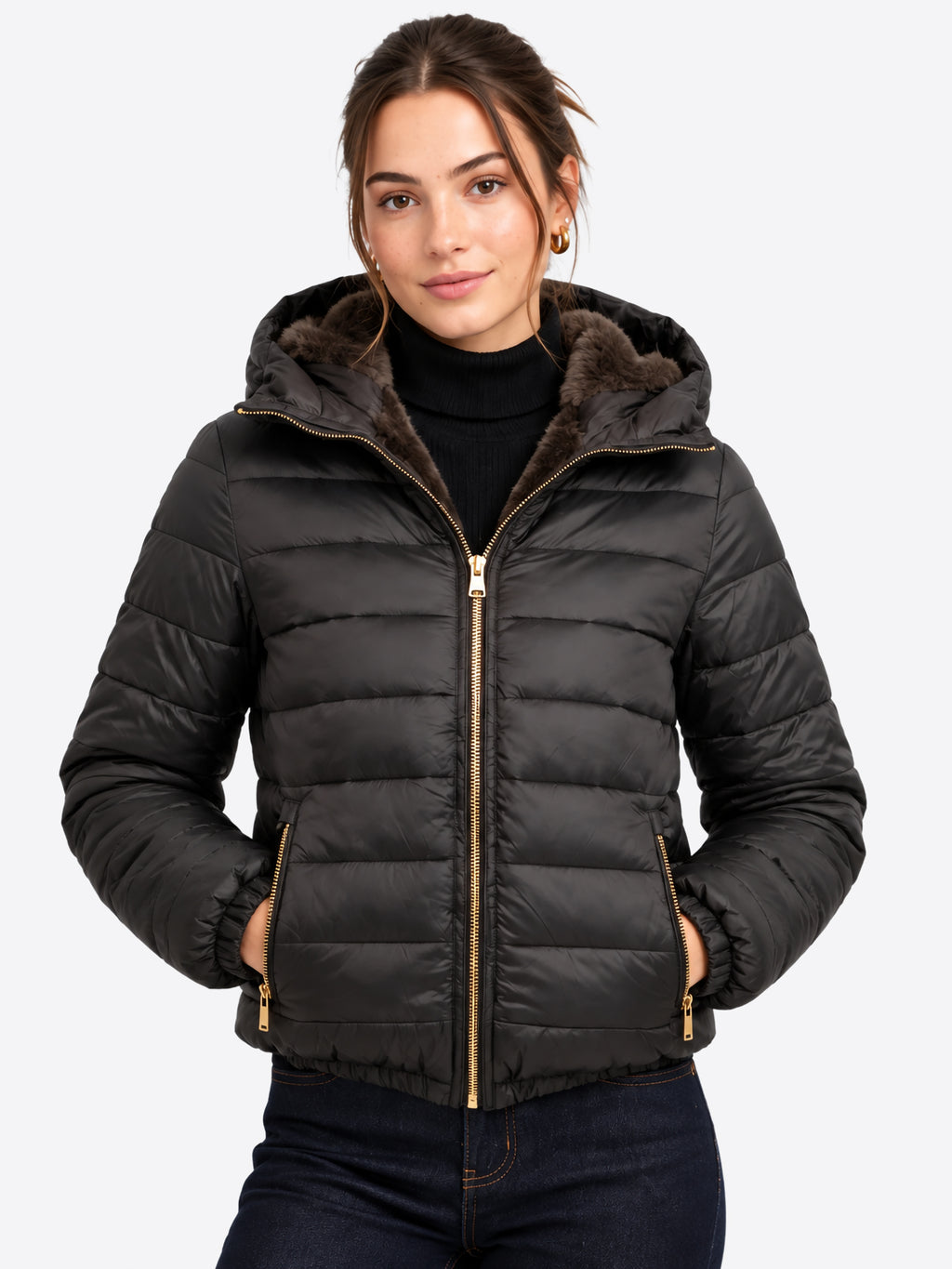 Pelliccia reversibile YES-ZEE da Donna - J048L900232