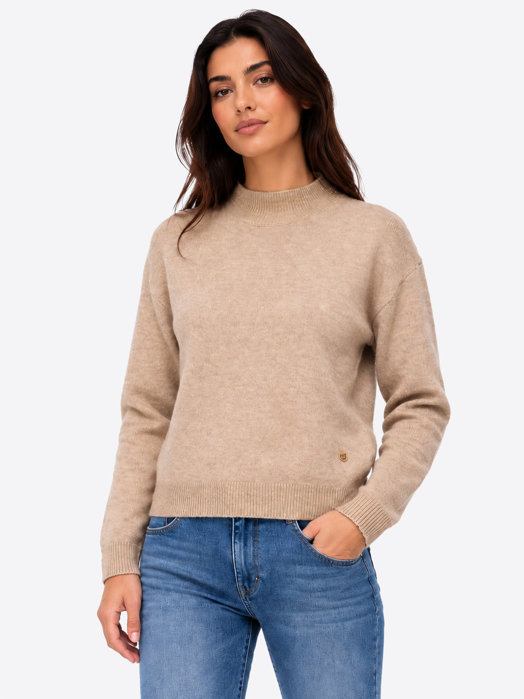 Maglia YES-ZEE da Donna - beige M003BN00222