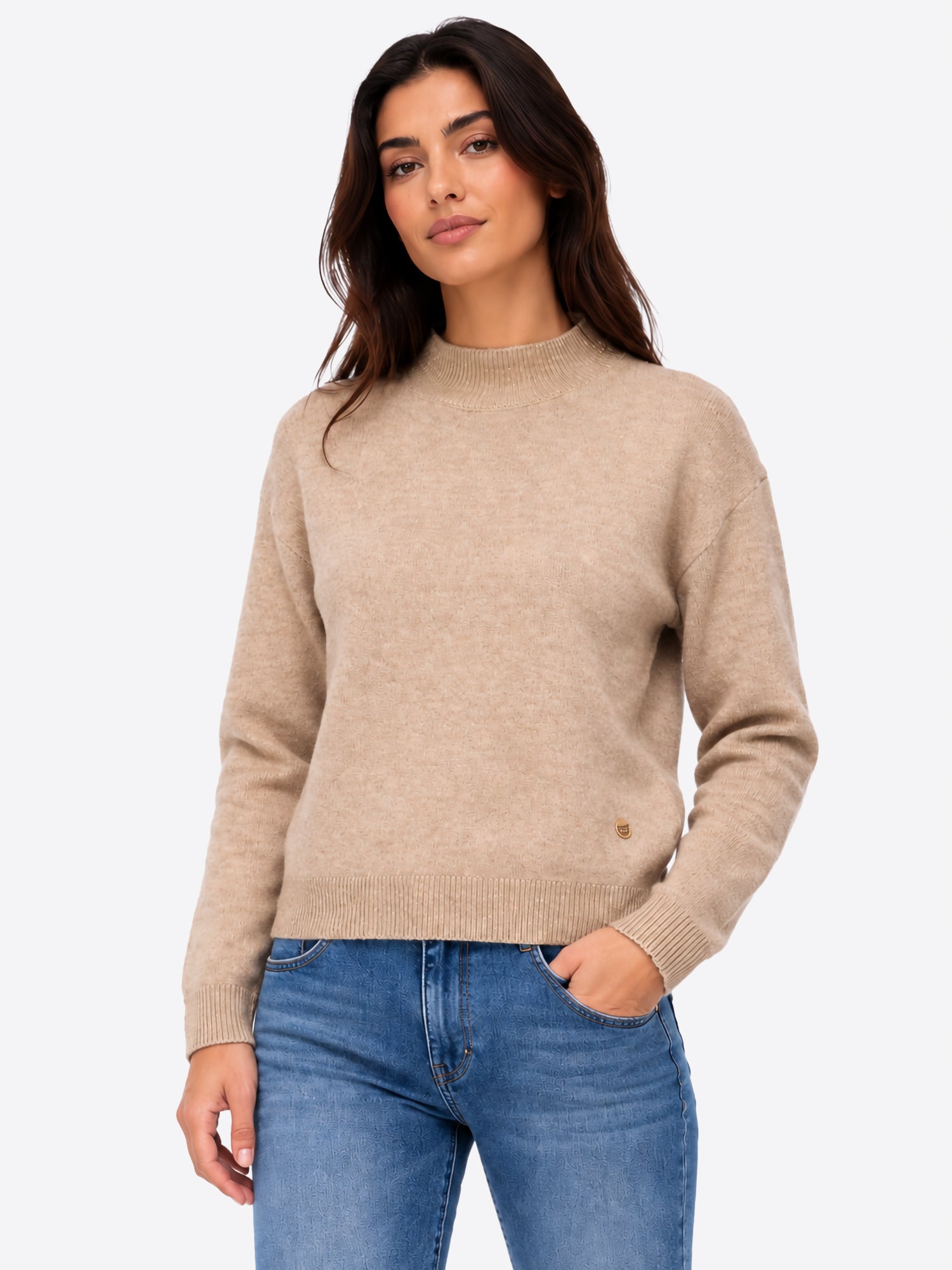 Maglia YES-ZEE da Donna - beige M003BN00222