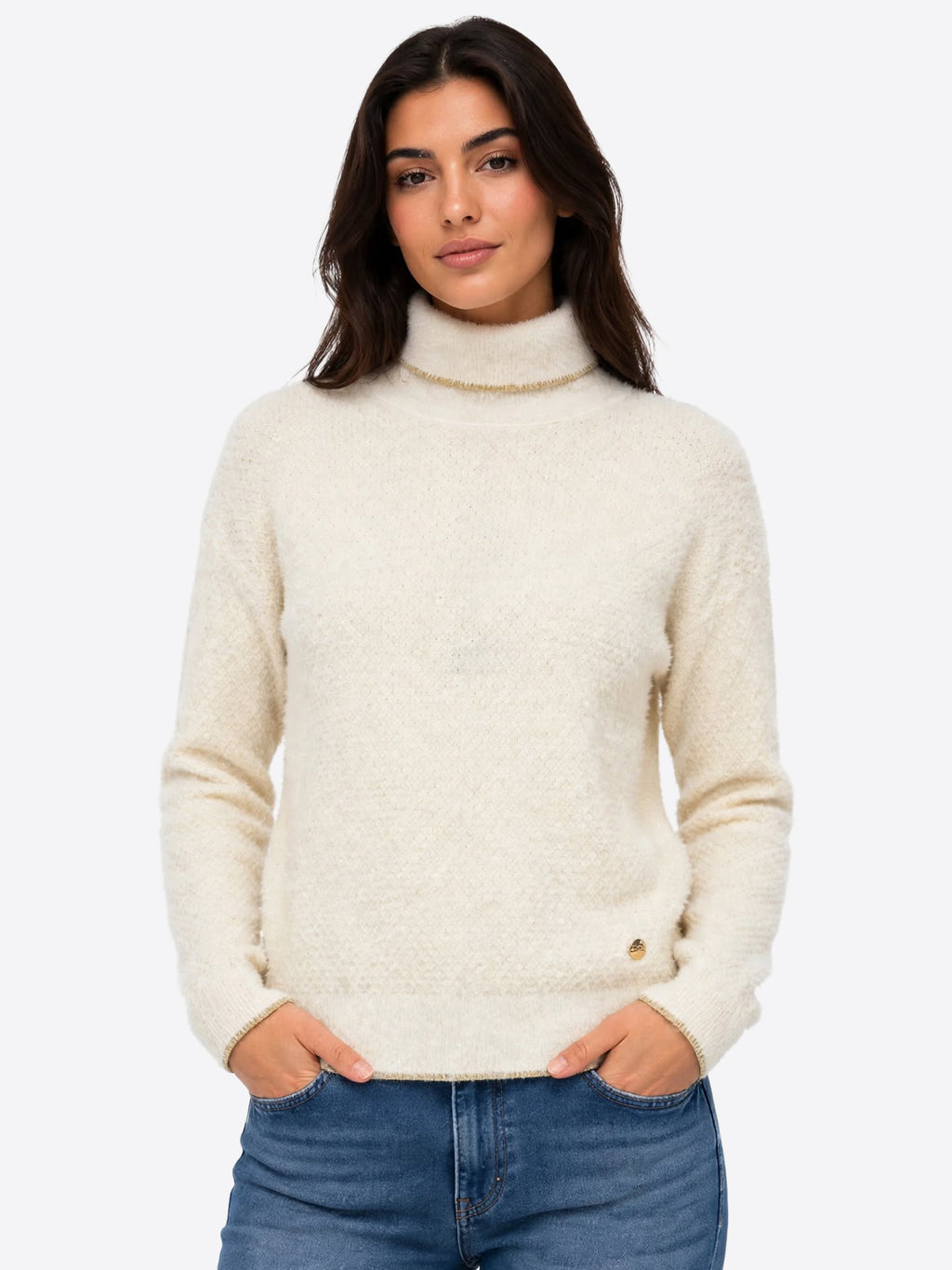 Maglia YES-ZEE da Donna - beige M010IS00157
