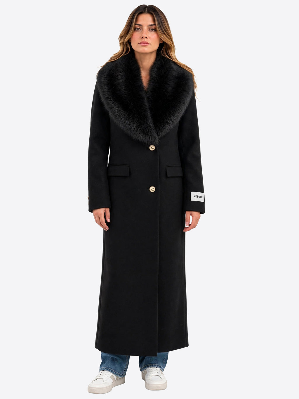 Cappotto YES-ZEE da Donna - nero O033L100801