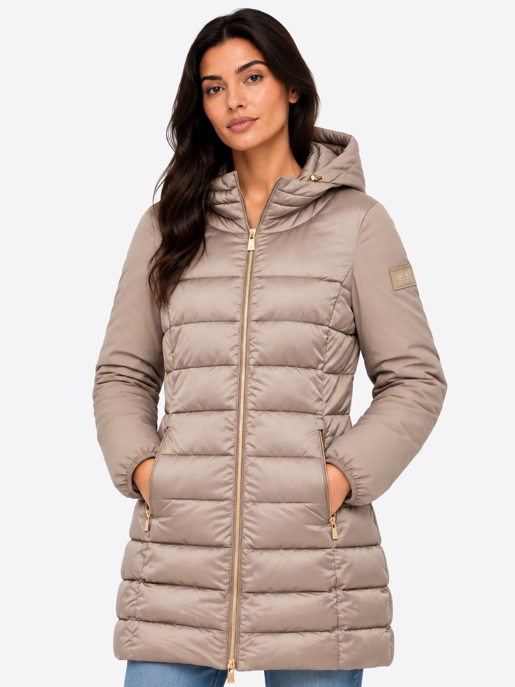 Piumino YES-ZEE da Donna - beige O045M500222