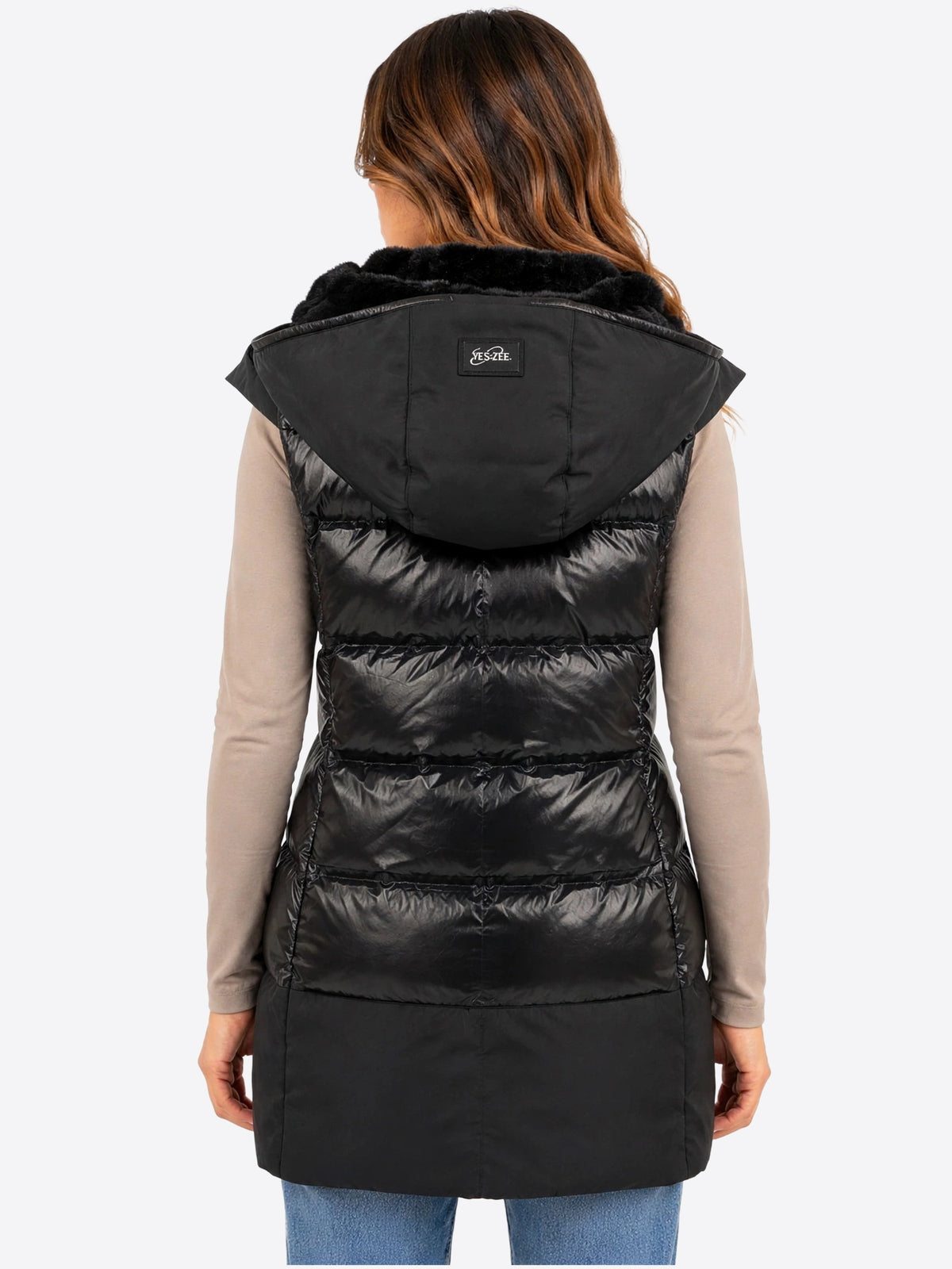 Piumino Smanicato YES-ZEE da Donna - nero O103Q300801