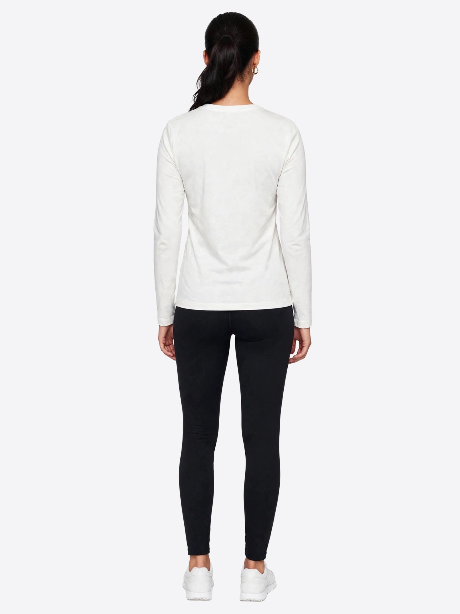 Long-shirt YES-ZEE da Donna - bianco T034S700WHT