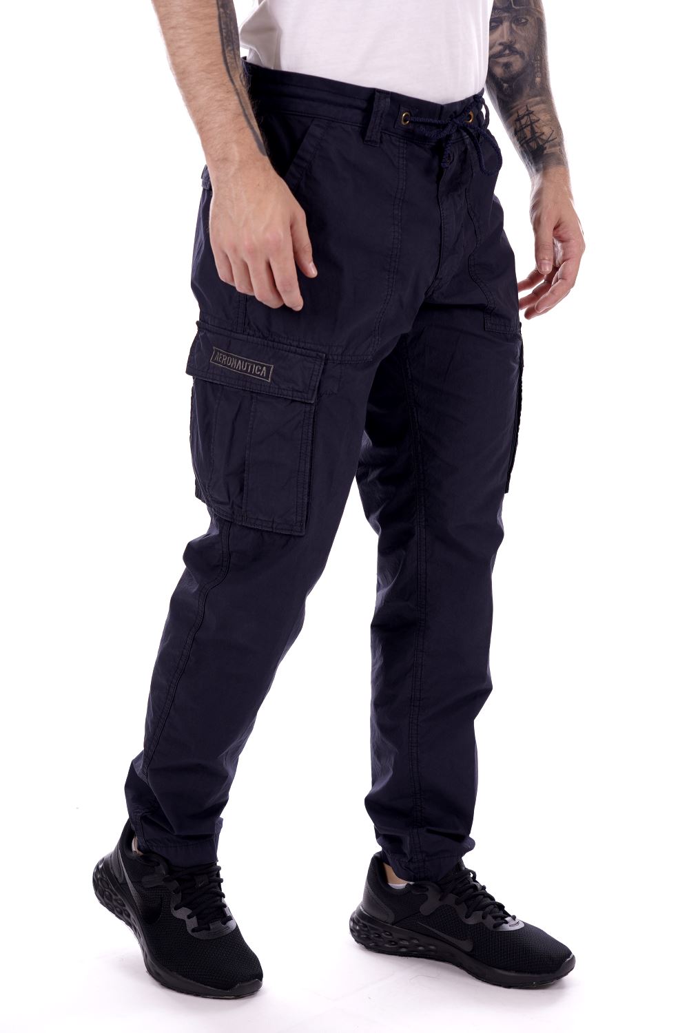 Aeronautica Militare Pantalone Blu Da Uomo