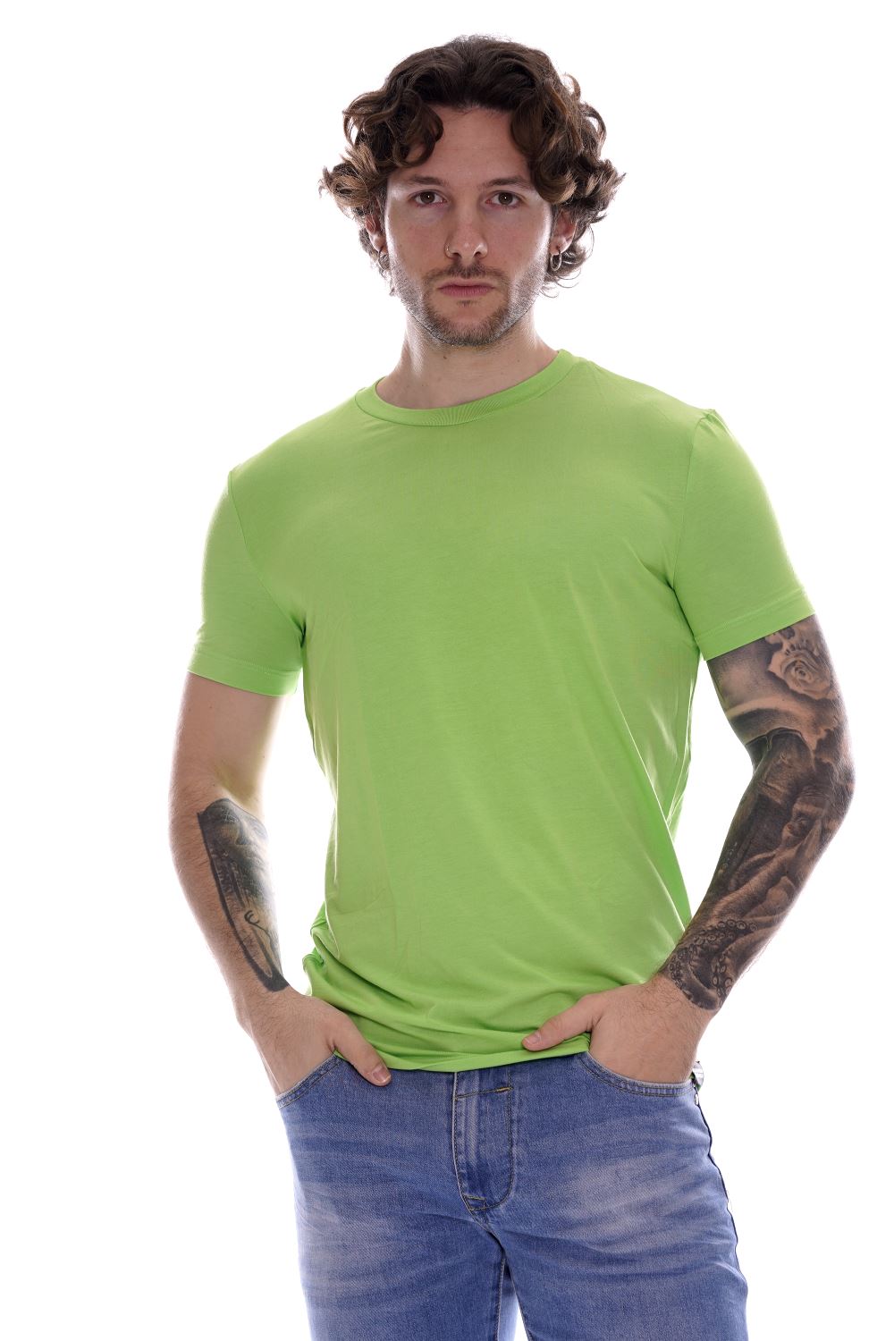 Dsquared T-shirt Verde Da Uomo