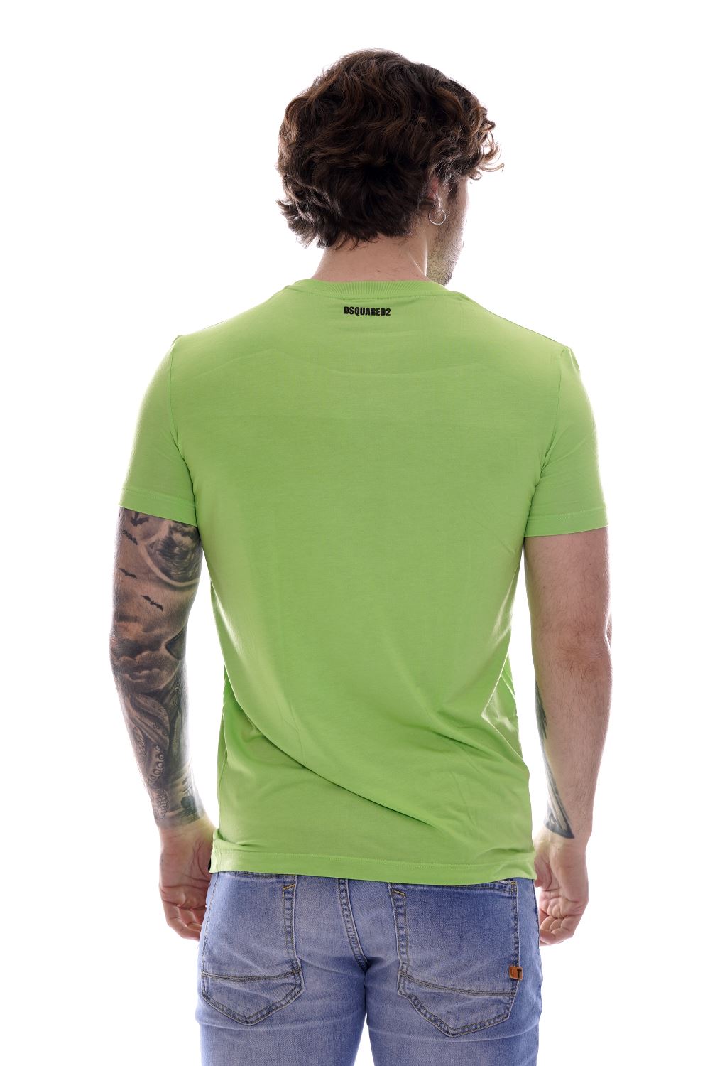 Dsquared T-shirt Verde Da Uomo