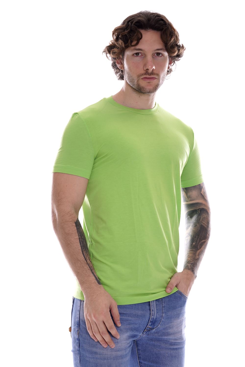 Dsquared T-shirt Verde Da Uomo