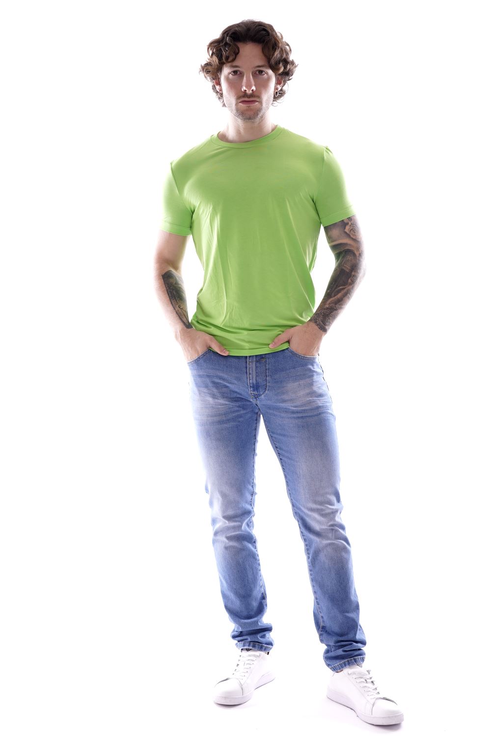 Dsquared T-shirt Verde Da Uomo