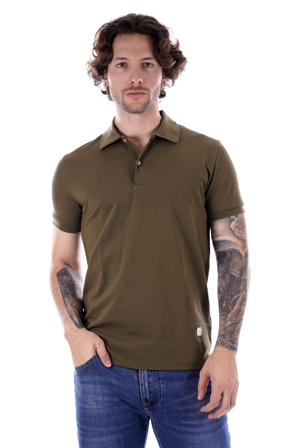 Gianni Lupo Polo Verde Da Uomo