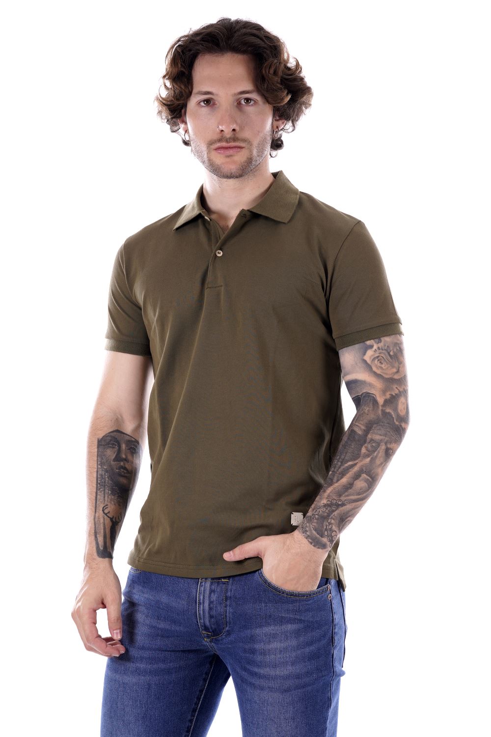 Gianni Lupo Polo Verde Da Uomo