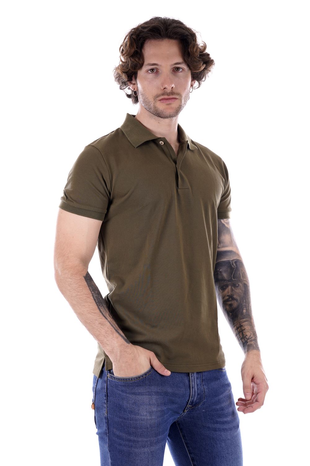 Gianni Lupo Polo Verde Da Uomo